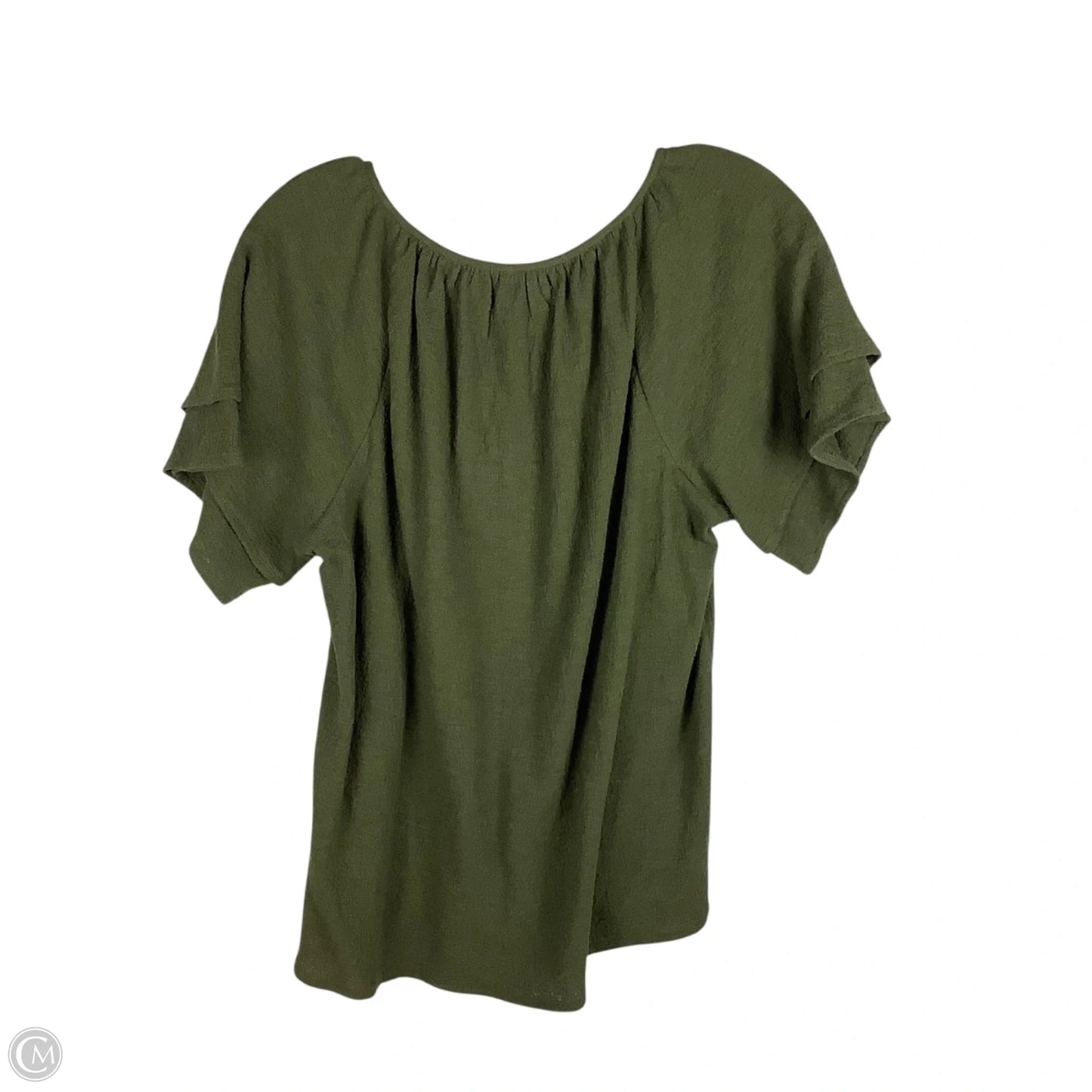 Top Short Sleeve By Madewell In Green, Size: M