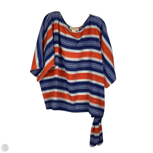 Top Short Sleeve By Michael By Michael Kors In Striped Pattern, Size: 2x