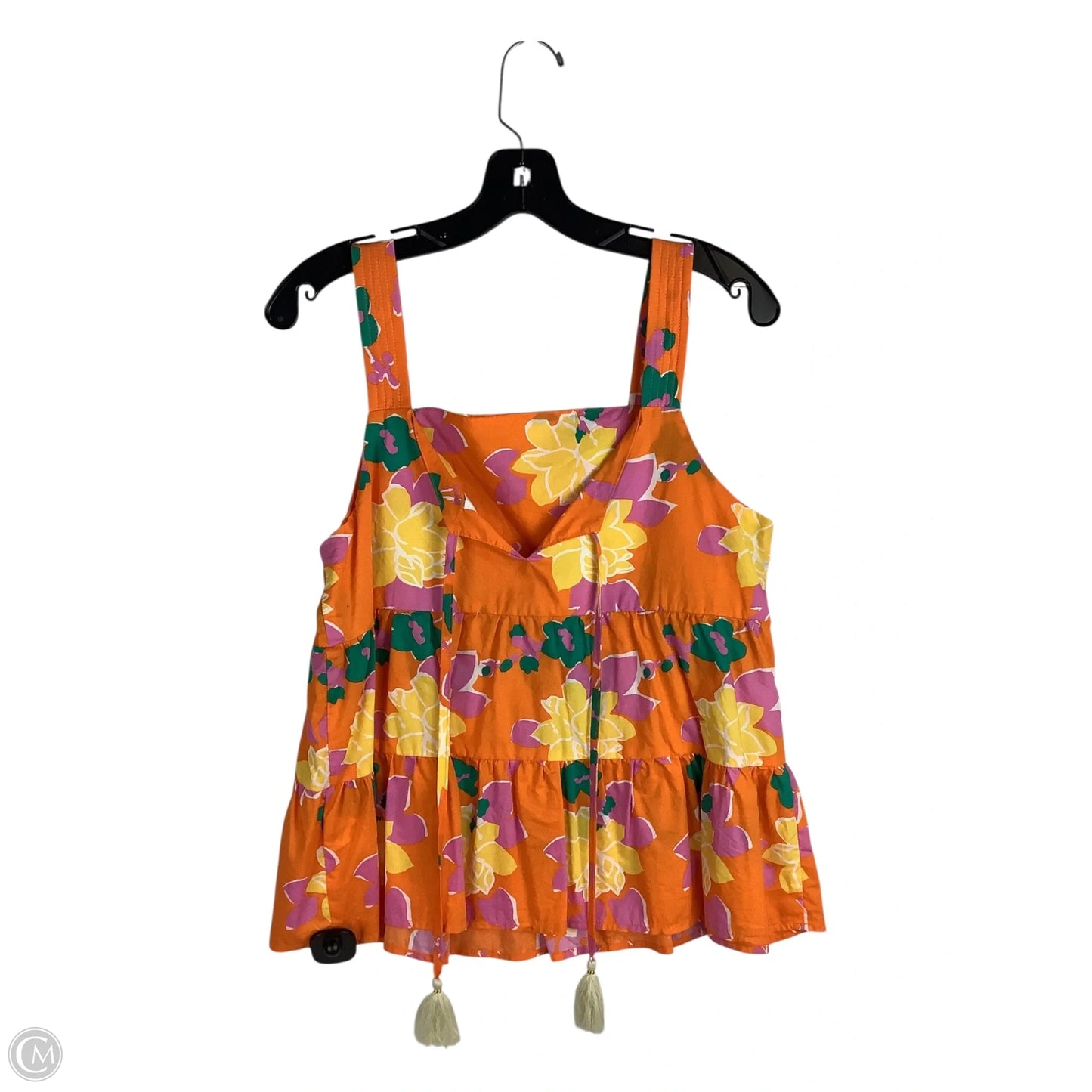 Top Sleeveless By Thml In Orange, Size: M