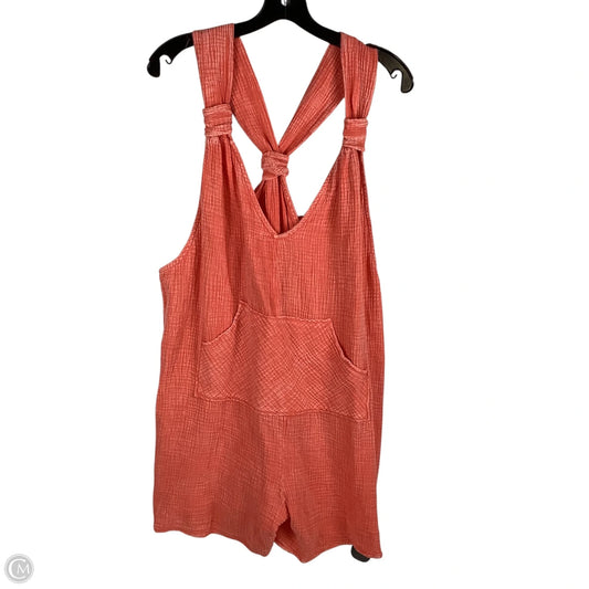 Swimwear Cover-up By Clothes Mentor In Peach, Size: M