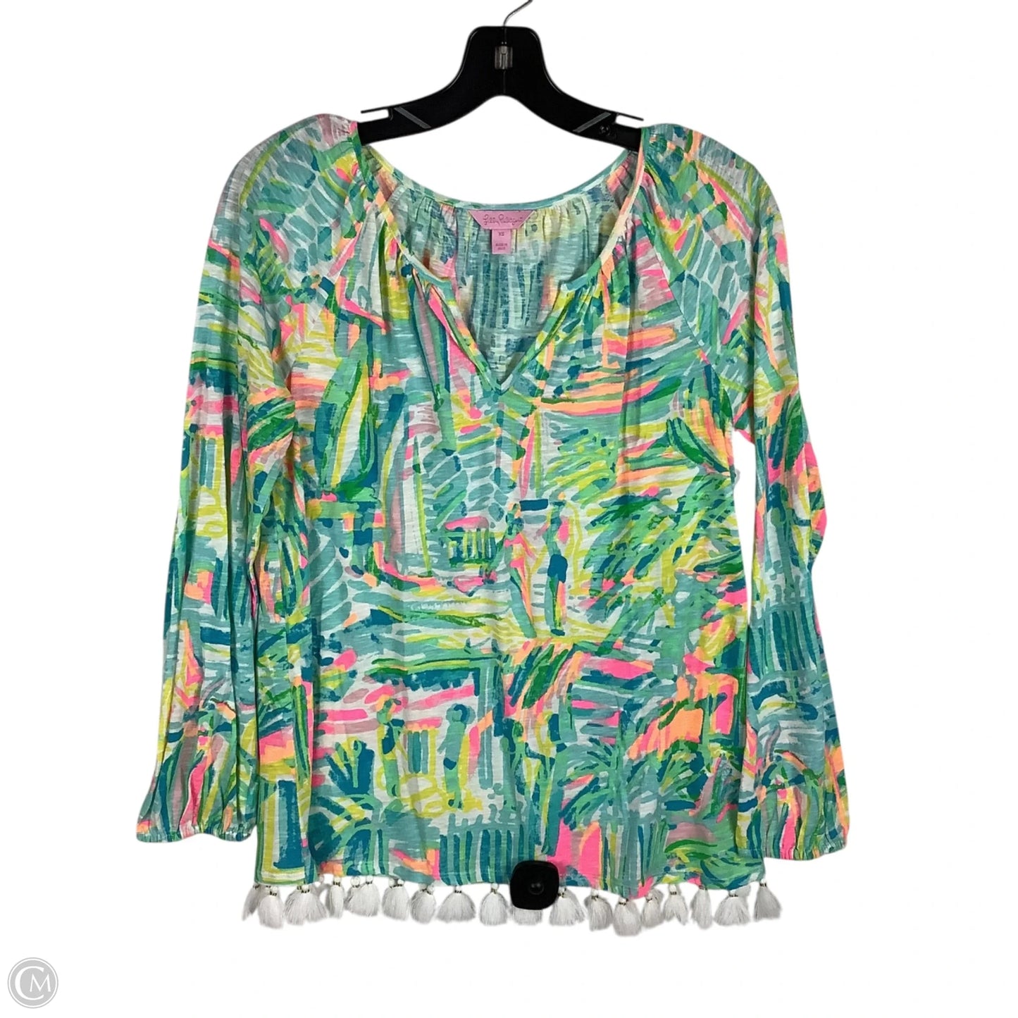 Top Long Sleeve Designer By Lilly Pulitzer In Multi-colored, Size: Xs