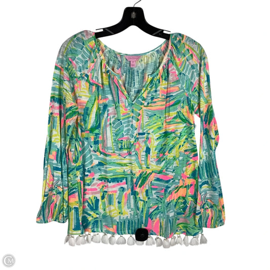 Top Long Sleeve Designer By Lilly Pulitzer In Multi-colored, Size: Xs