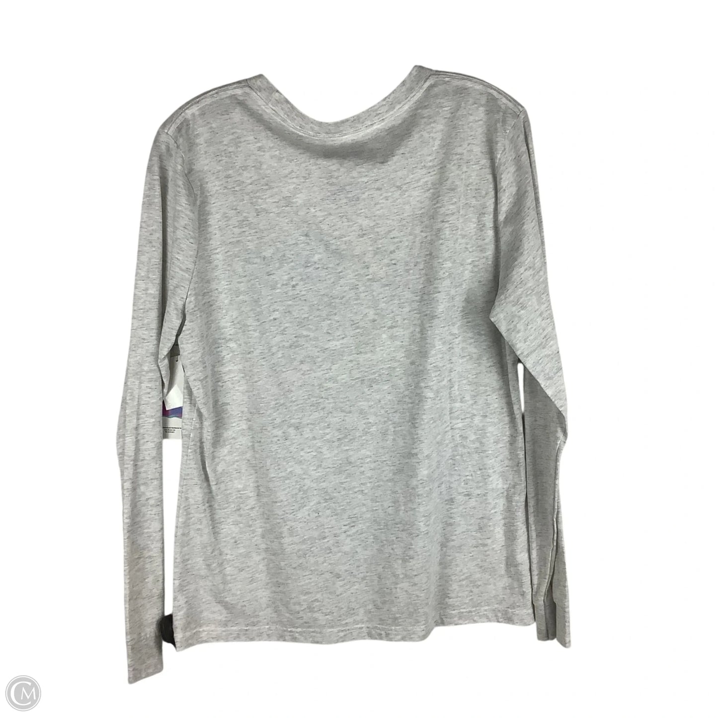 Top Long Sleeve By Clothes Mentor In Grey, Size: L