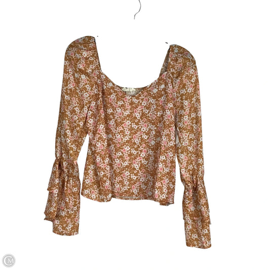 Top Long Sleeve By Clothes Mentor In Floral Print, Size: S