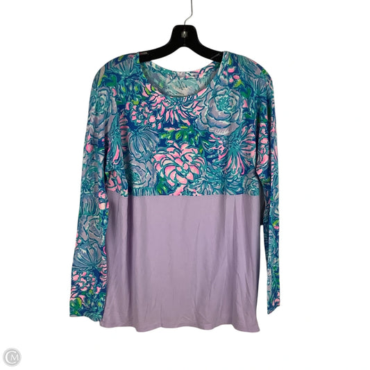 Top Long Sleeve Designer By Lilly Pulitzer In Blue, Size: Xs