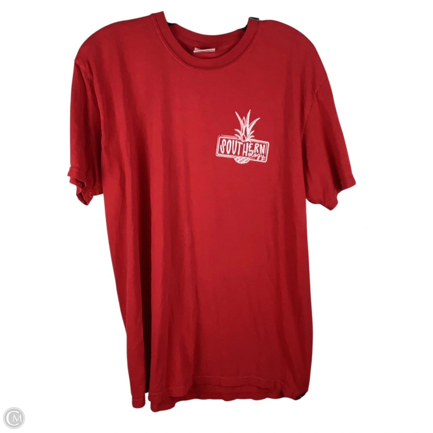 Top Short Sleeve By Comfort Casual In Red, Size: L