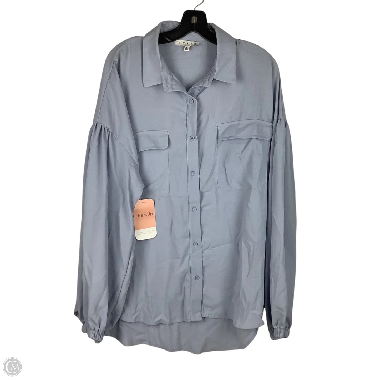 Top Long Sleeve By Hyfve In Blue, Size: L
