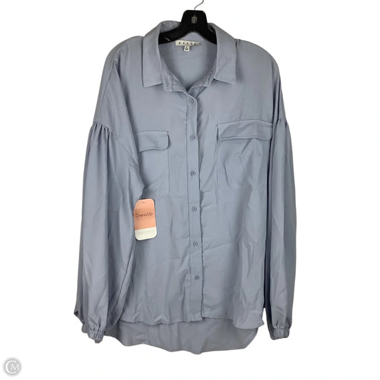 Top Long Sleeve By Hyfve In Blue, Size: L