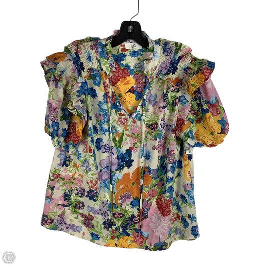 Top Short Sleeve By Entro In Multi-colored, Size: S