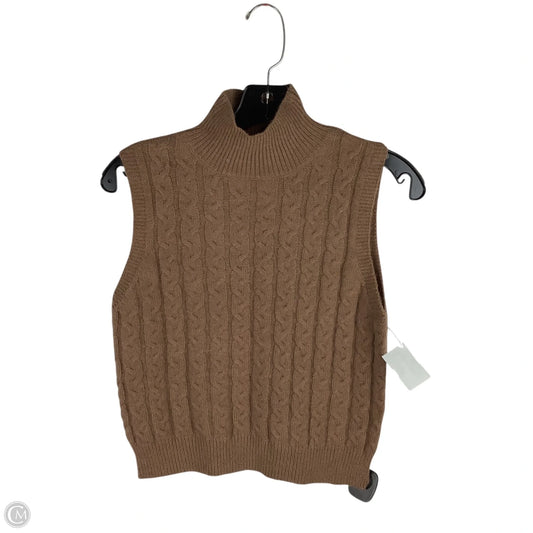 Vest Sweater By Entro In Brown, Size: S