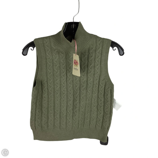 Vest Sweater By Entro In Green, Size: S