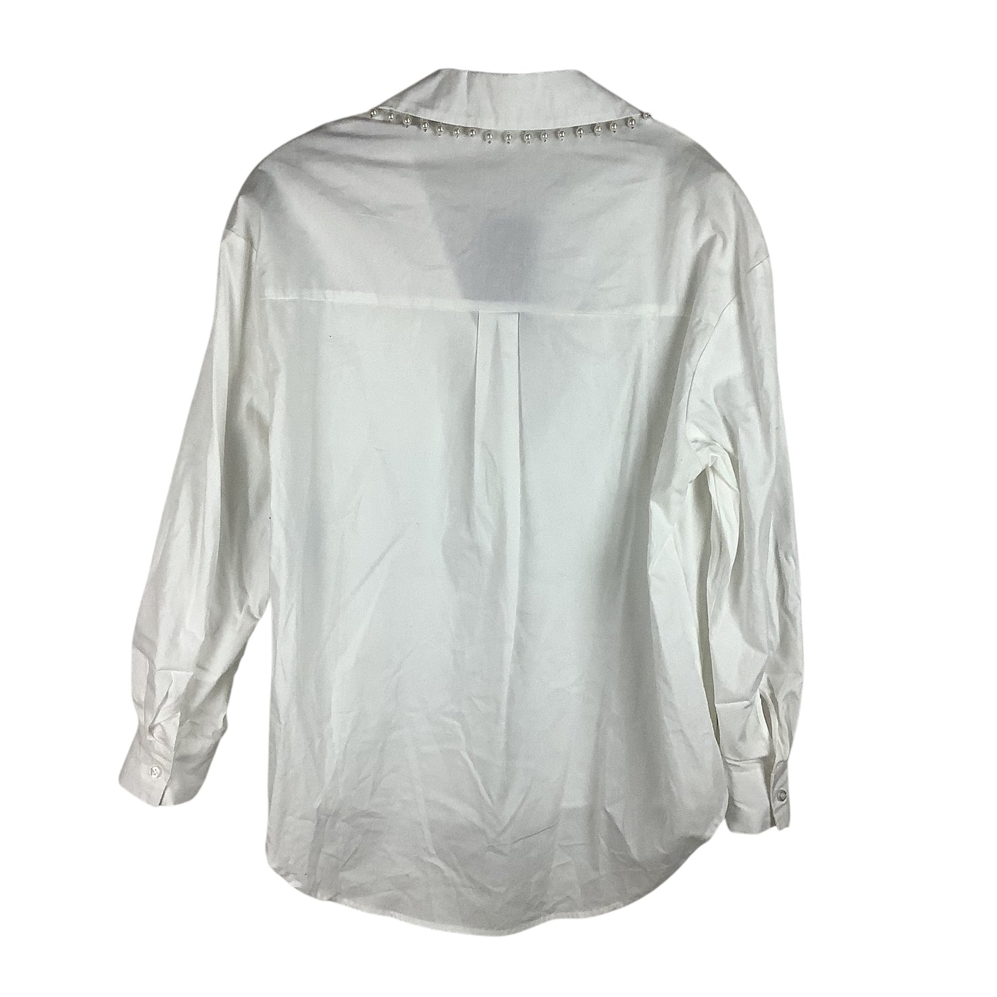 Top Long Sleeve By Crown And Ivy In White, Size: M