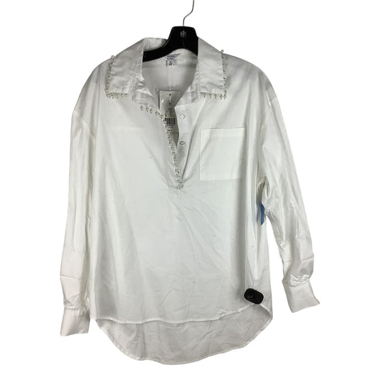 Top Long Sleeve By Crown And Ivy In White, Size: M