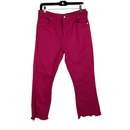 Jeans Straight By Loft In Pink, Size: 4