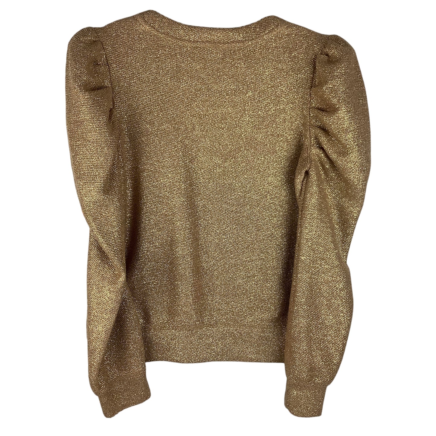 Top Long Sleeve By Express In Gold, Size: S