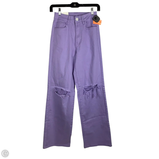 Jeans Wide Leg By Cmc In Purple, Size: S