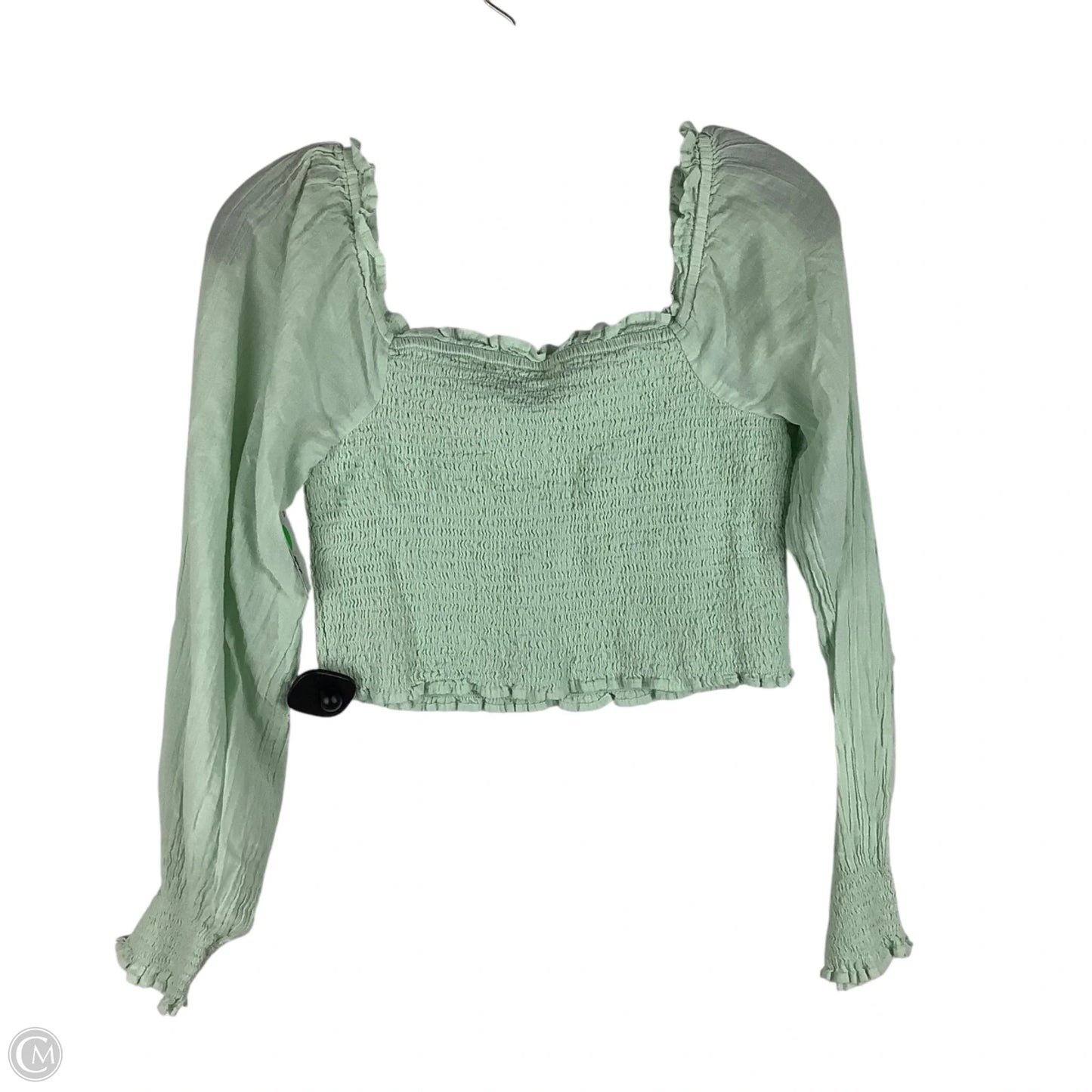 Top Long Sleeve By Aerie In Green, Size: M