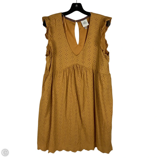 Dress Casual Midi By Knox Rose In Yellow, Size: L