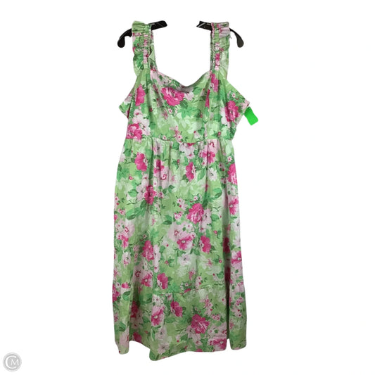 Dress Casual Midi By Torrid In Green, Size: 2x