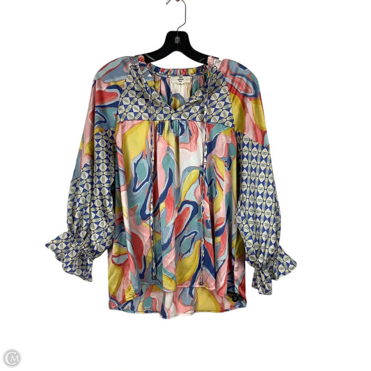 Top Long Sleeve By Entro In Multi-colored, Size: M