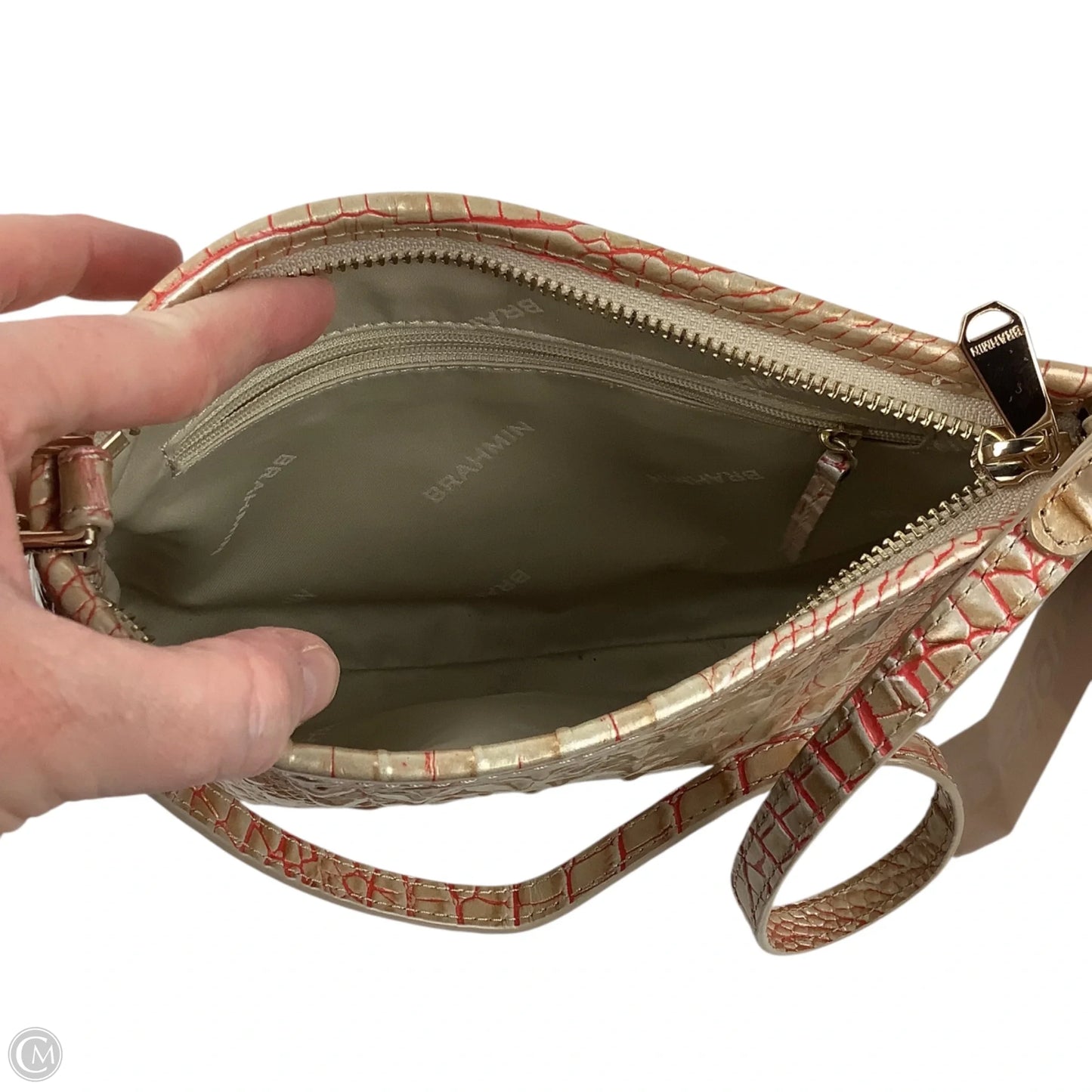Handbag Designer By Brahmin, Size: Small