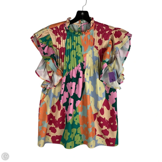 Top Short Sleeve By Clothes Mentor In Multi-colored, Size: M