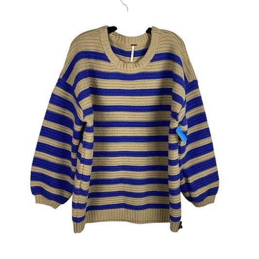 Sweater By Free People In Blue & Tan, Size: M