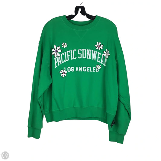Sweatshirt Crewneck By Pacsun In Green, Size: S