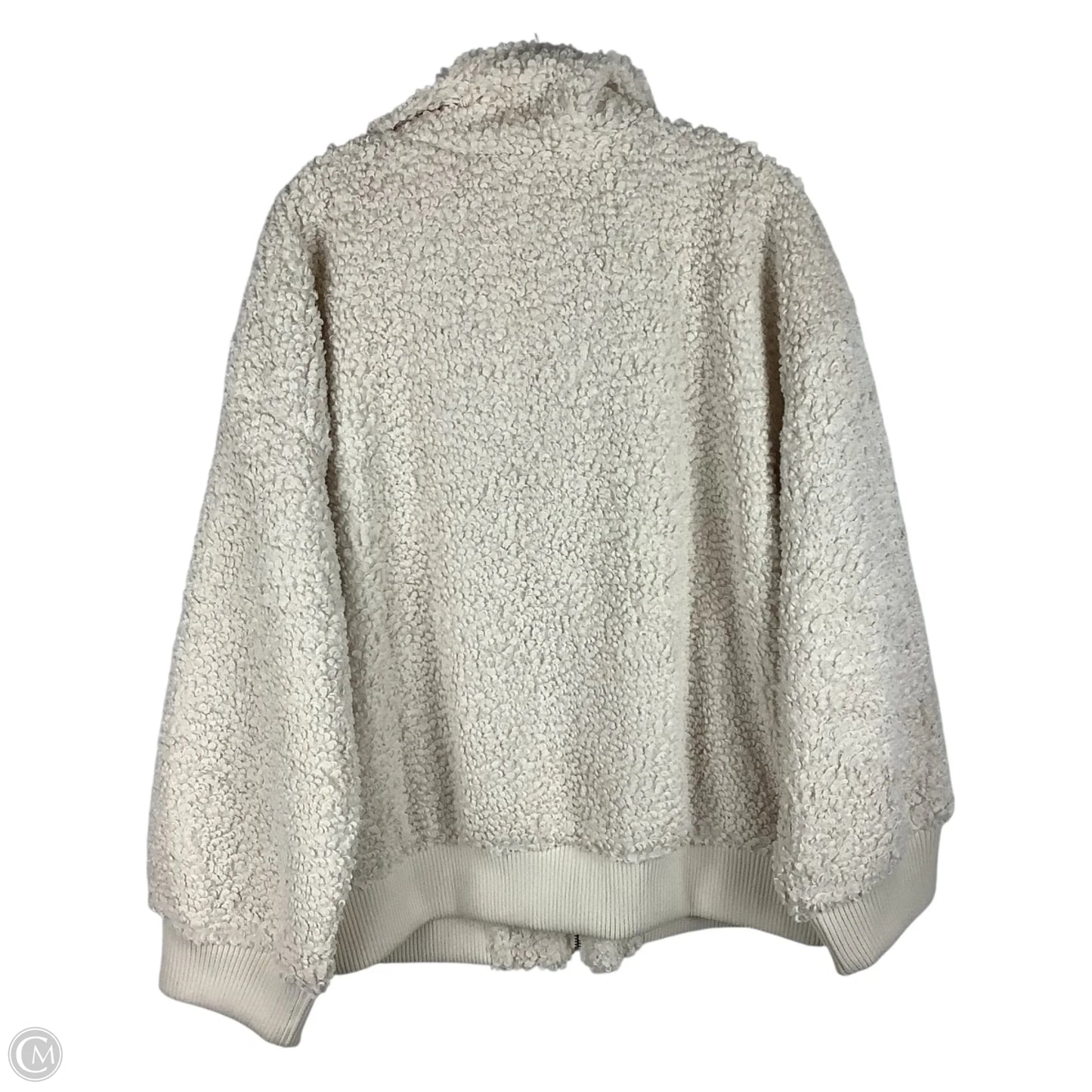 Jacket Faux Fur & Sherpa By Universal Thread In Cream, Size: 1x