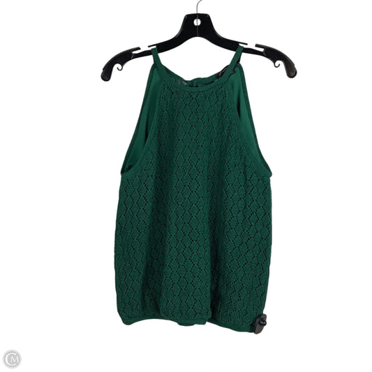 Top Sleeveless By Boston Proper In Green, Size: M