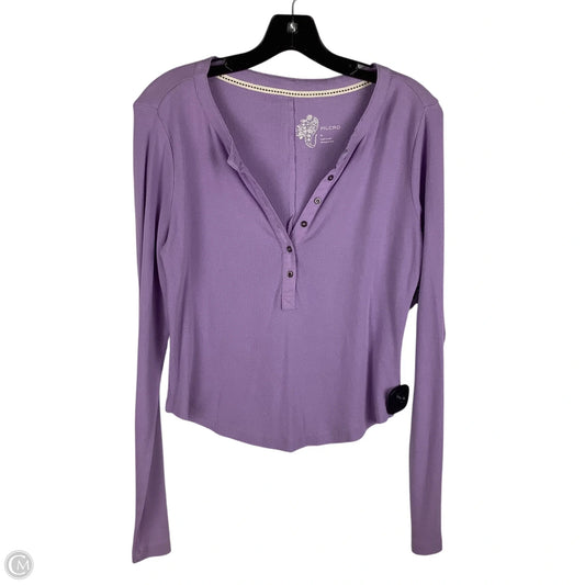 Top Long Sleeve By Pilcro In Purple, Size: M
