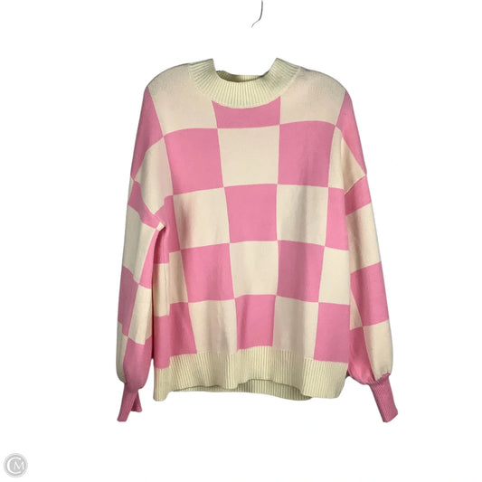 Sweater By Clothes Mentor In Pink, Size: L