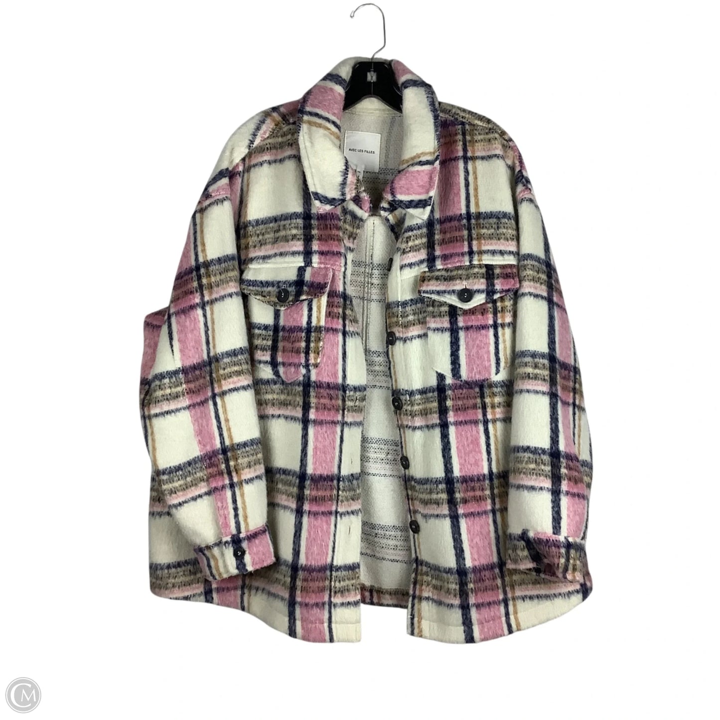 Jacket Fleece By Avec Les Filles In Pink, Size: 3x