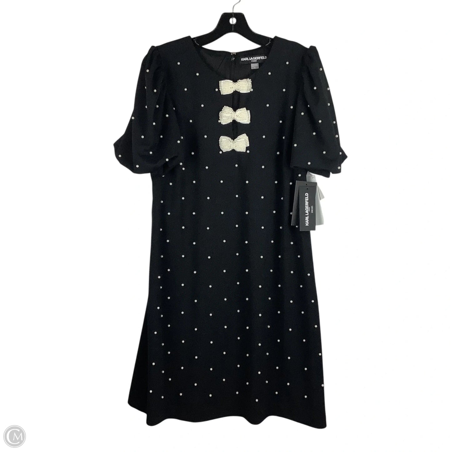 Dress Designer By Karl Lagerfeld In Black, Size: 16