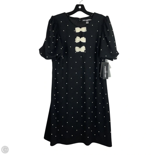 Dress Designer By Karl Lagerfeld In Black, Size: 16