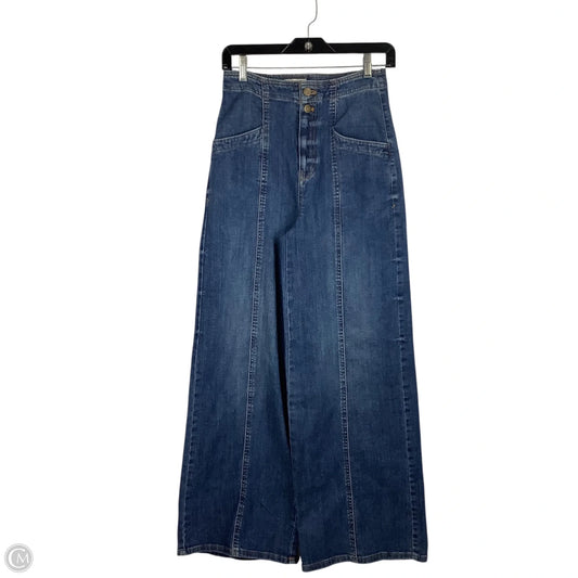Jeans Wide Leg By Pilcro In Blue Denim, Size: 2
