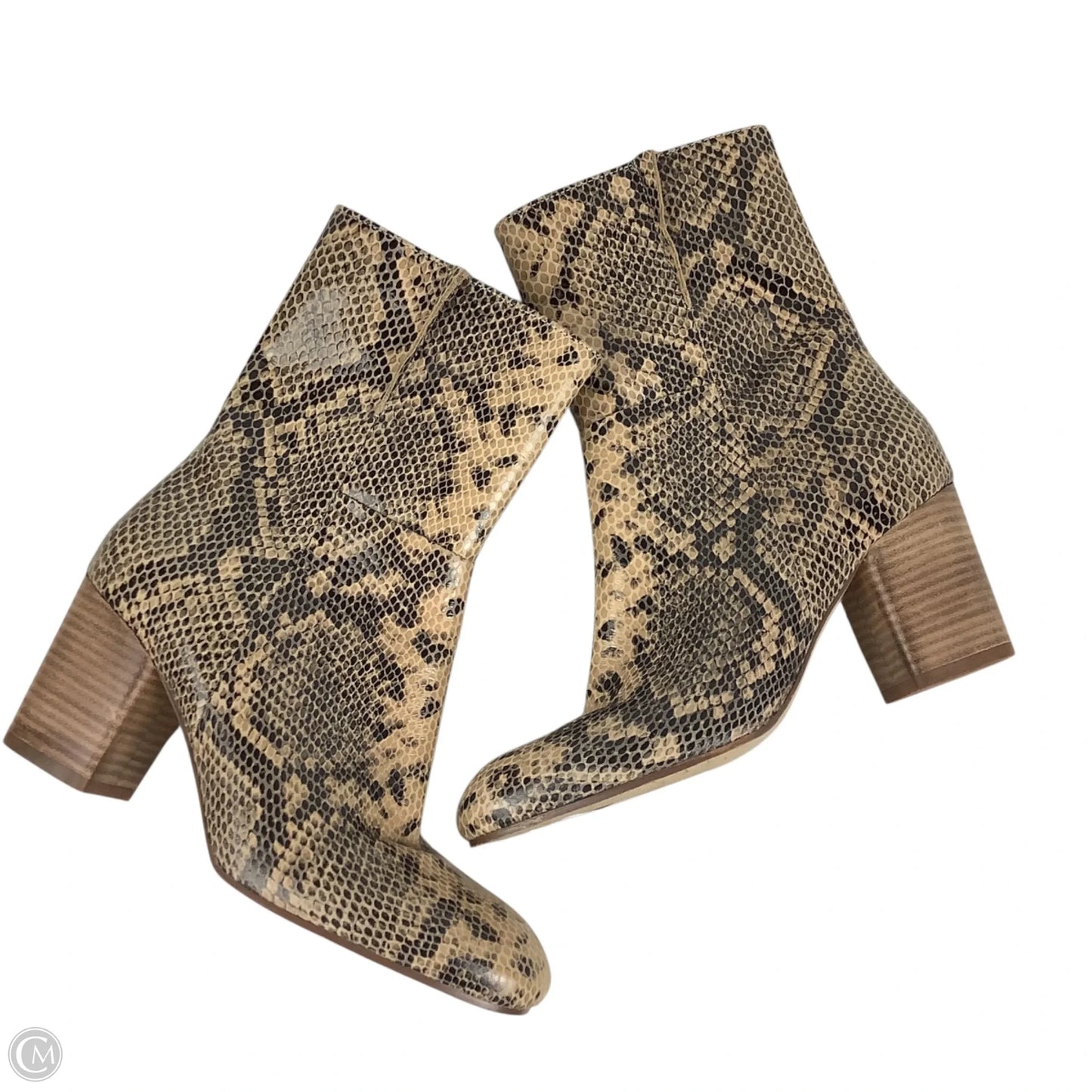 Boots Ankle Heels By Seychelles In Snakeskin Print, Size: 8