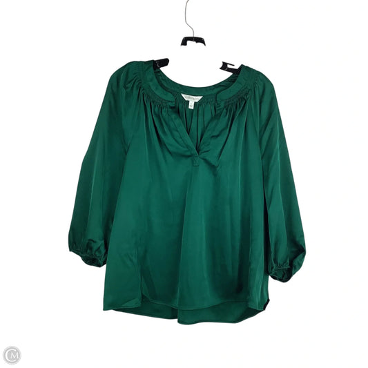 Top Long Sleeve By Crown And Ivy In Green, Size: L