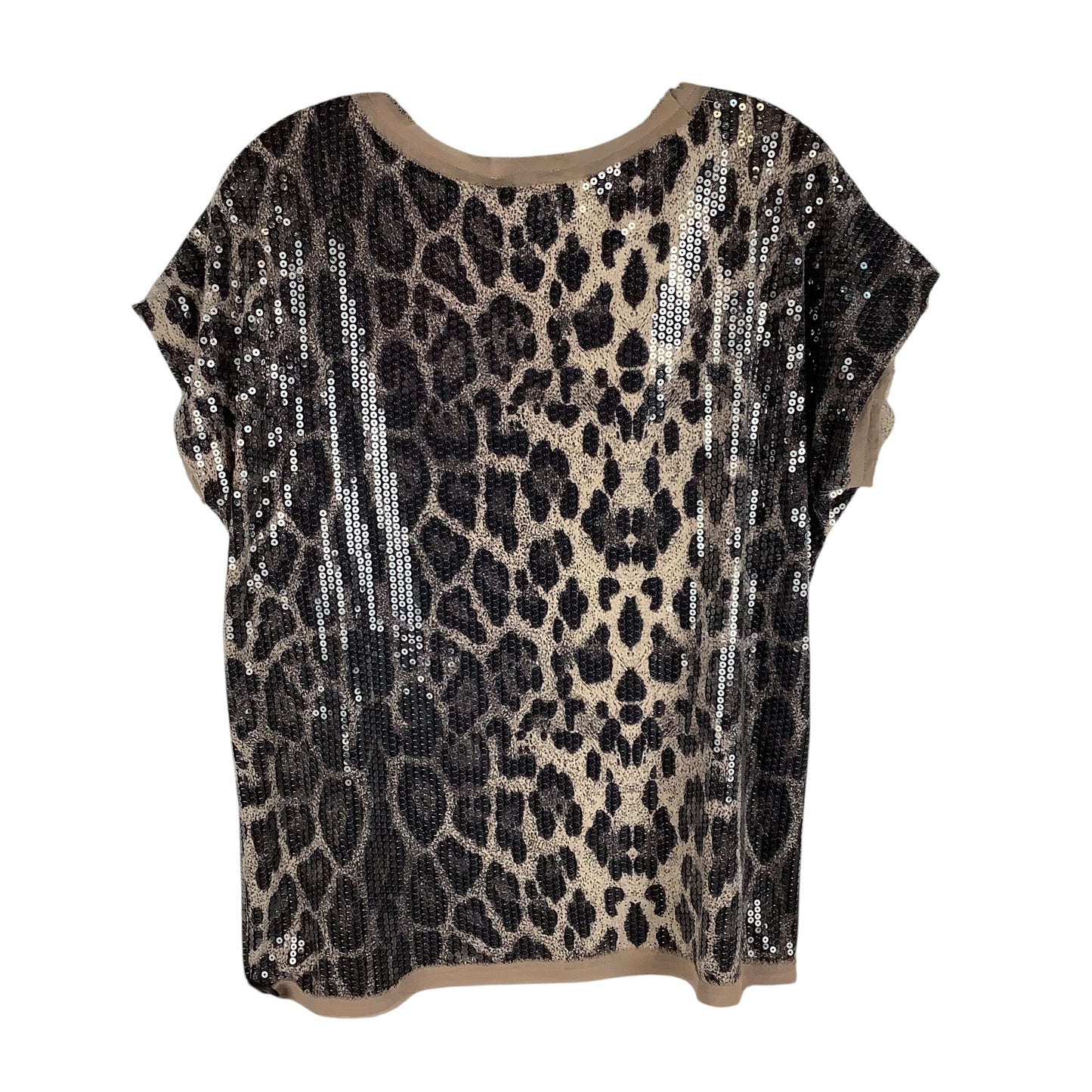 Top Short Sleeve By Cmc In Animal Print, Size: M