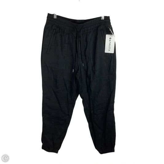 Pants Linen By Athleta In Black, Size: M PETITE