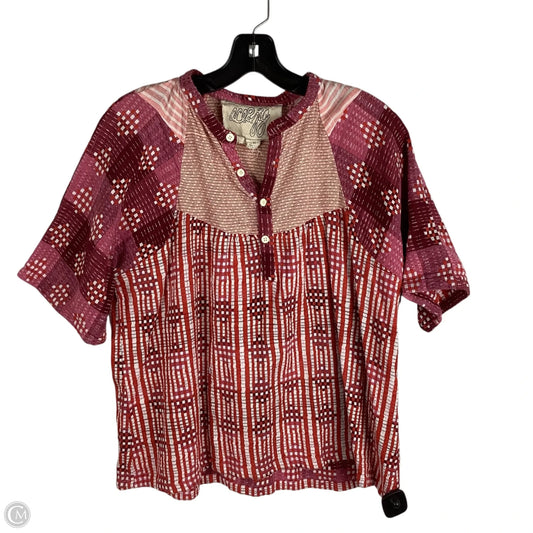 Top Short Sleeve By Clothes Mentor In Pink, Size: M