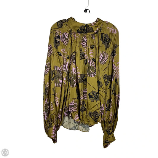 Top Long Sleeve By Olivaceous In Green, Size: L