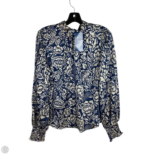Top Long Sleeve By Clothes Mentor In Blue, Size: L