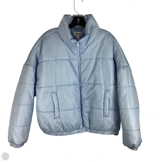 Jacket Puffer & Quilted By Abound In Blue, Size: XL