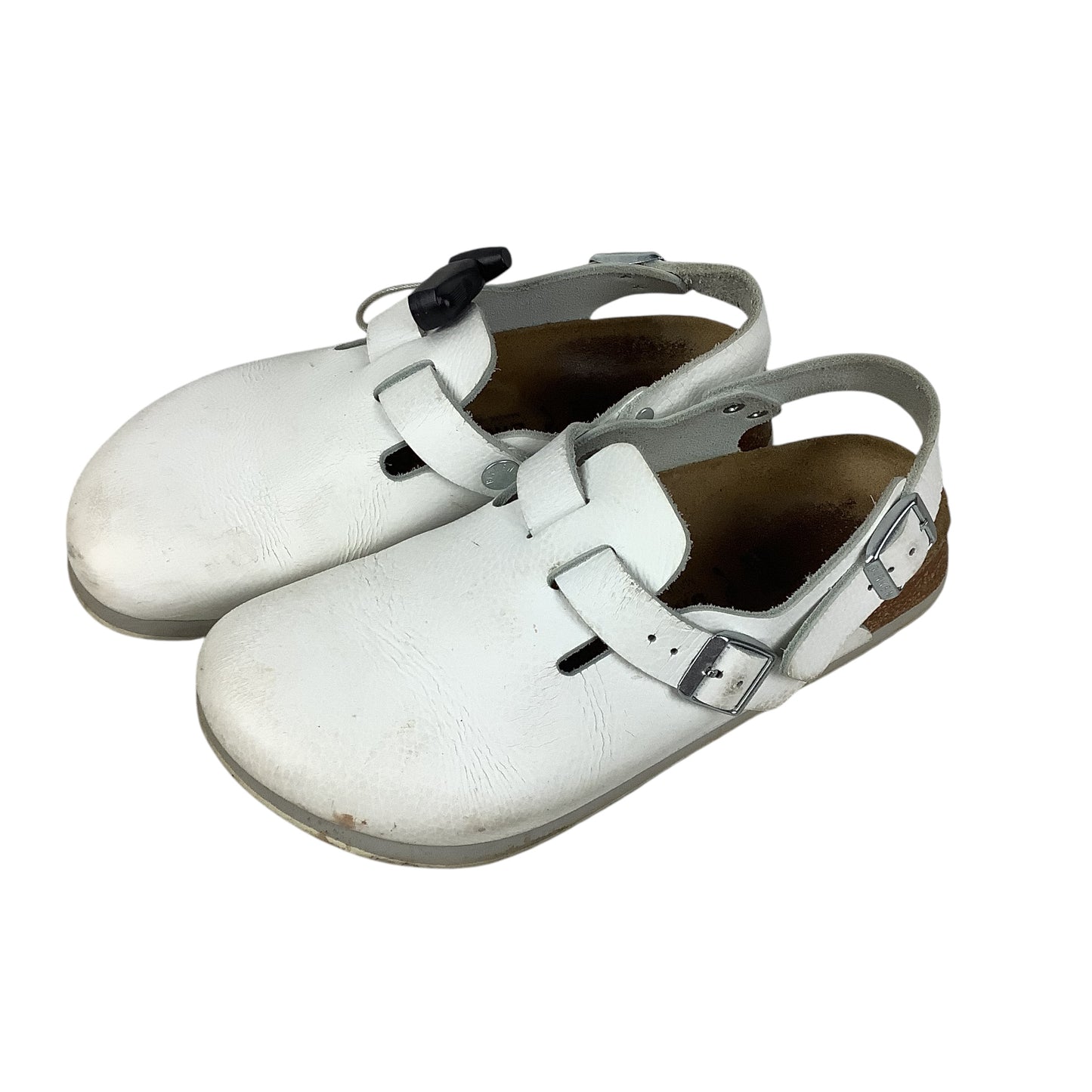 Shoes Designer By Birkenstock In White, Size: 6 (37)