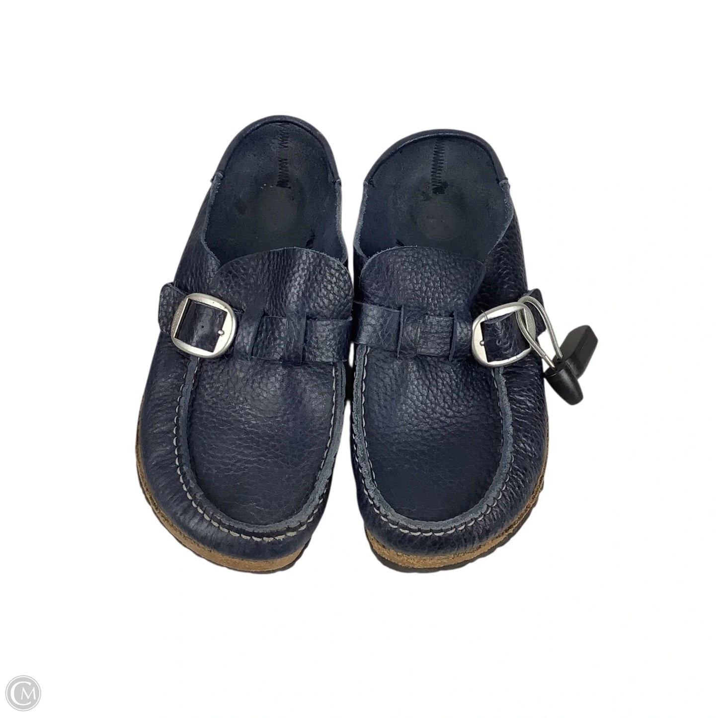 Shoes Flats By Birkenstock In Navy, Size: 5 (36)