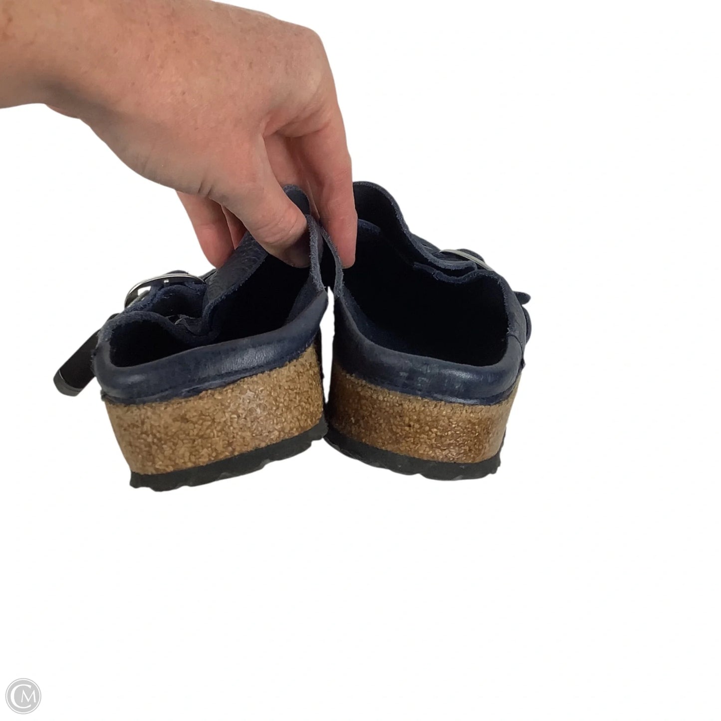 Shoes Flats By Birkenstock In Navy, Size: 5 (36)