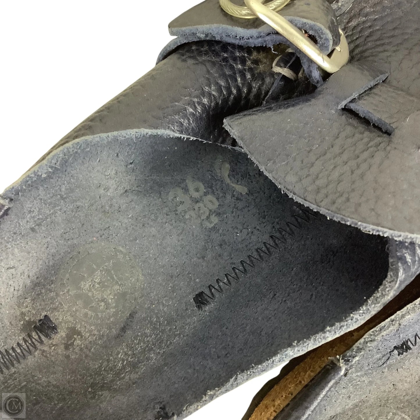 Shoes Flats By Birkenstock In Navy, Size: 5 (36)