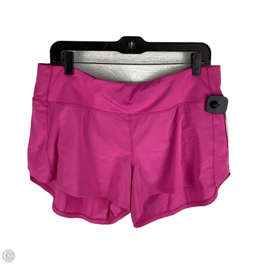 Athletic Shorts By Lululemon In Pink, Size: 12