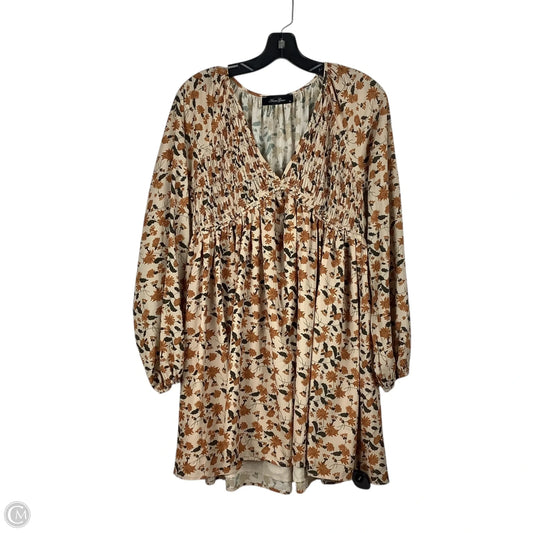 Dress Casual Short By Anna Grace In Brown, Size: M